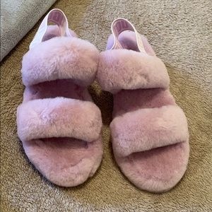 UGG Women’s Oh Yeah Shearling Slingback Slippers